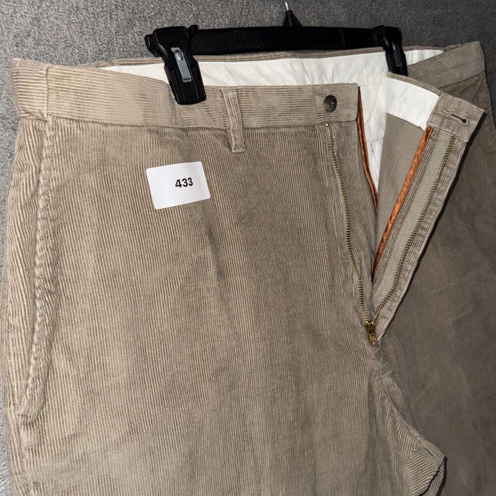 Haggar Corduroy Pants Mens 40x31 (Tag 42) Tan Expandable Waist WPL 386 - Picture 3 of 12